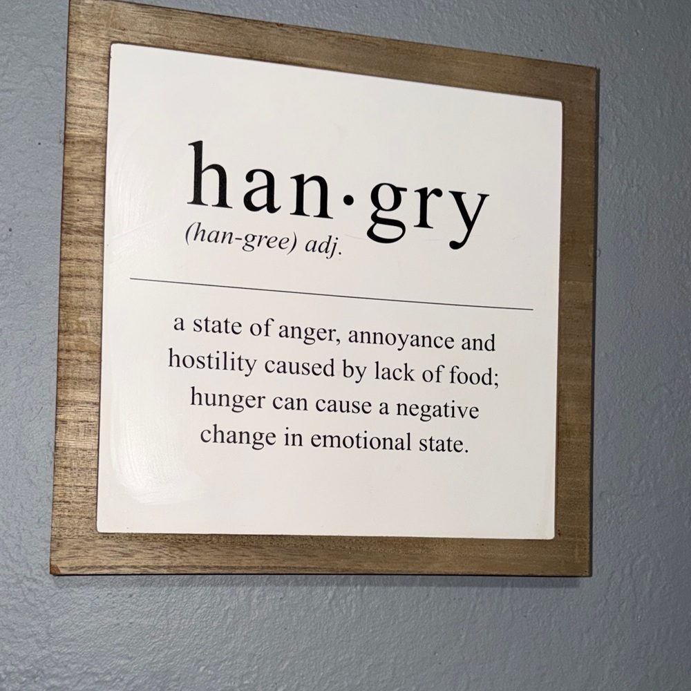 Hangry Definition Wall Art